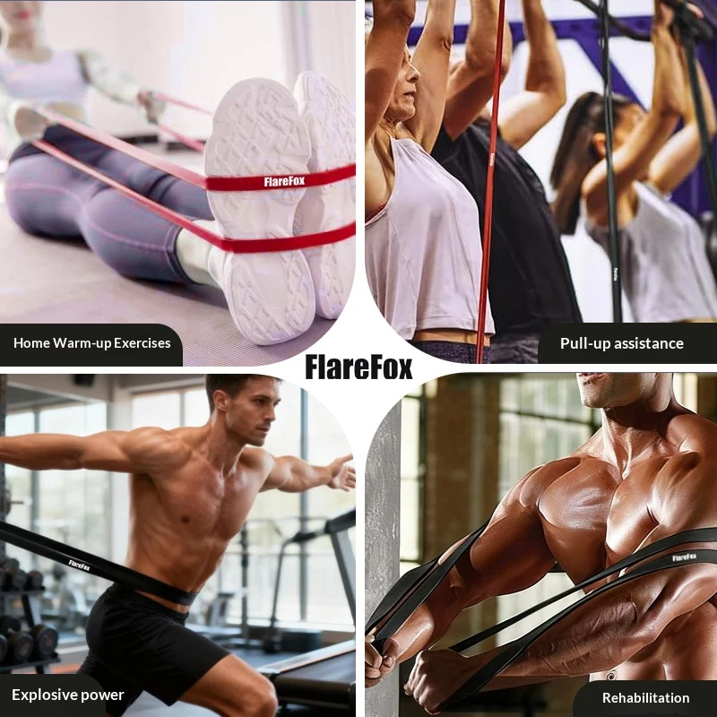Sangle De Yoga / Bande De Résistance – Latex Rouge, Aide Traction, Fitness Gym, 1 An Garantie