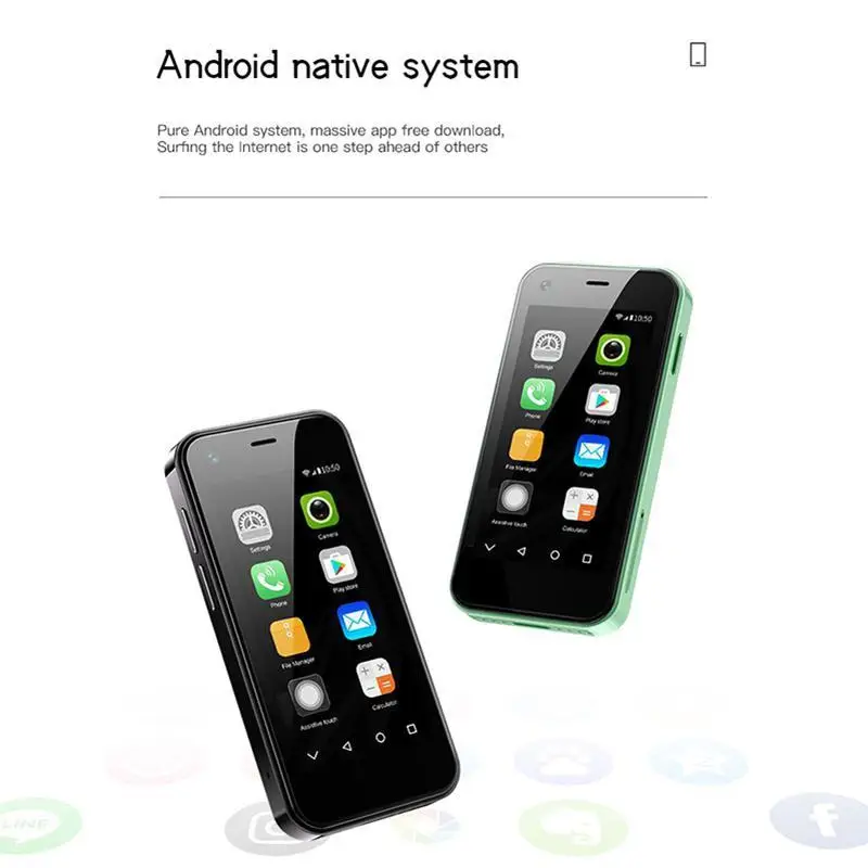 SOYES Mi12 Mini Smartphone 2,5 pulgadas MTK 1GB RAM 8GB ROM 5MP Cámara Tarjeta SIM Dual WCDMA 3G Mp4 Bluetooth WIFI Android teléfono móvil