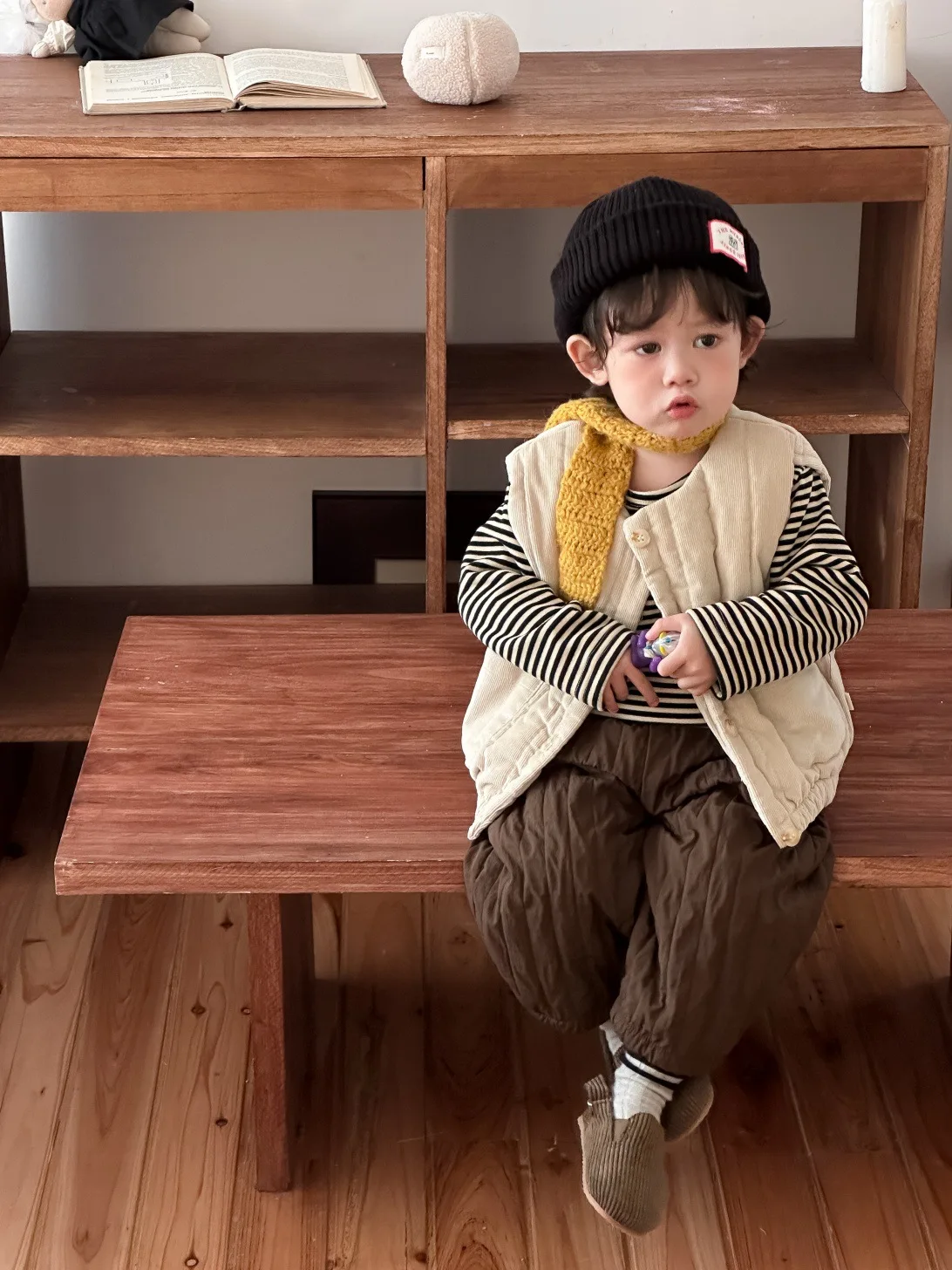  남아 여아 면 패딩 재킷 솔리드 토들러 조끼 가디건 2025 겨울 신상  민소매 따뜻한 조끼 플러스 벨벳 두꺼운