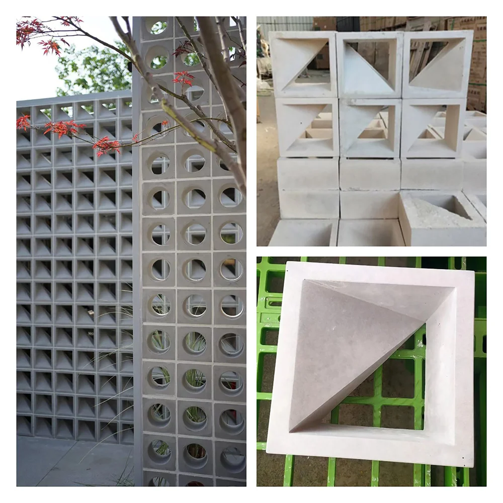 Cement Hollow Brick 3D Carving Mold 6