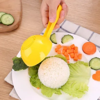 Sushi Mould Semi Round Rice Vegetable Roll Mould Non Stick Spoon Hollowed Out Children's Food Accessories Kitchen Tools