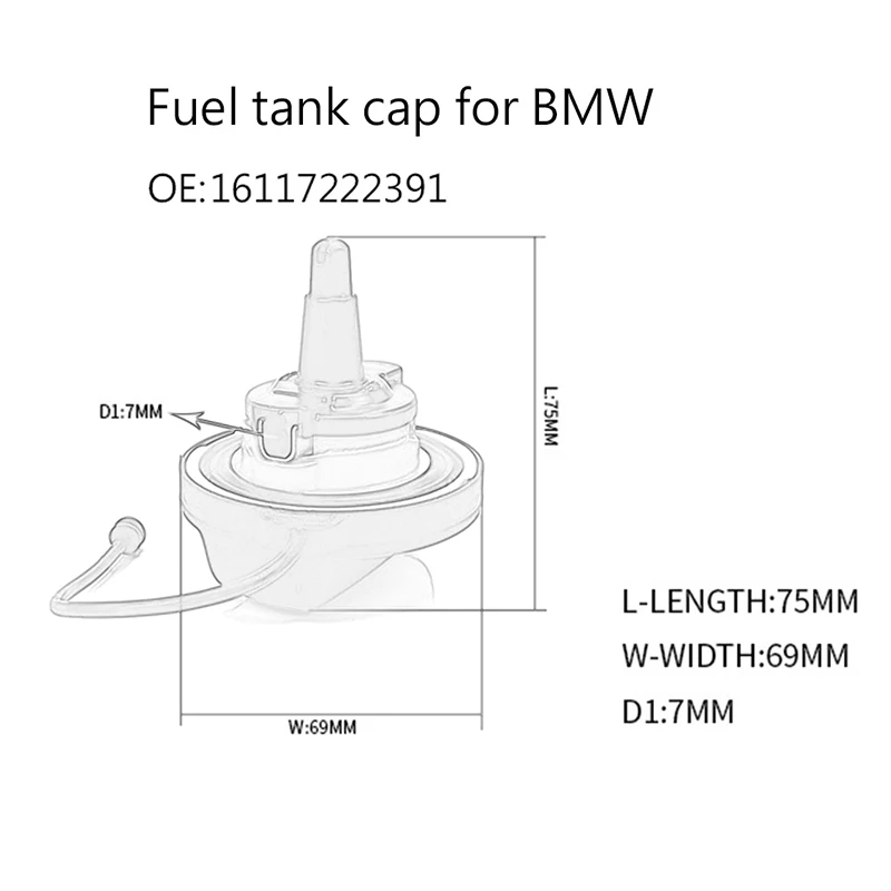 Bouchon De Réservoir BMW Z4 E89 & G29 - Neuf - Pièce NTY - Référence OEM 16110149425