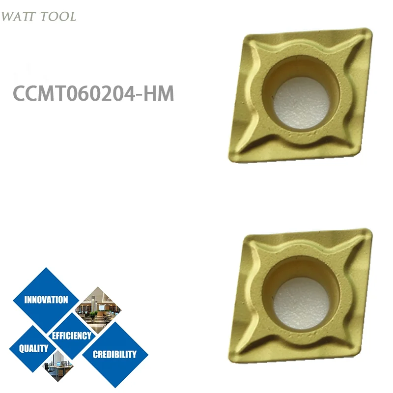 

10 шт., карбидные вставки CCMT060204