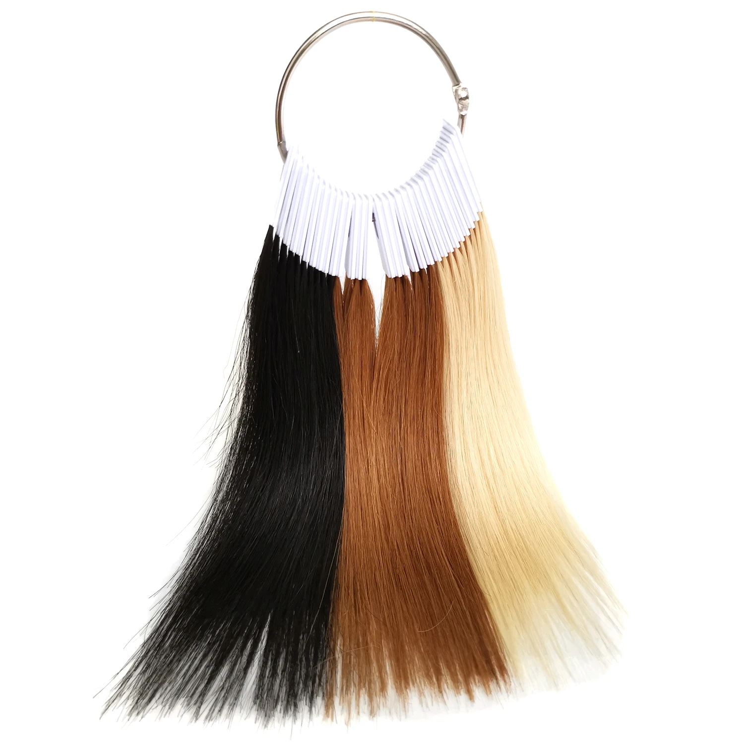 Tinashe Beauty Human Hair Color Rings For Dyeing Hair Practice For Salon Test Strands of Coloring Swatches Polishing