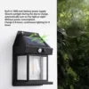 Solar Tungsten Wall Light Outdoor Sensor Interaction Lamp Exterior Lighting Fixtures Wall Mount IP65 Waterproof Black 4