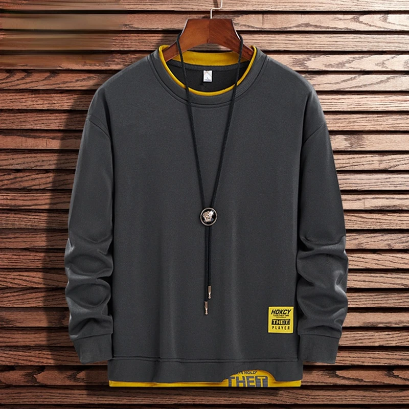 

Fashion Brand Hip Hop Men Hoodies 2021 Autumn Mens Sweatshirts New Casual Solid Pullover Street Wear Clothing Mens Harajuku Tops