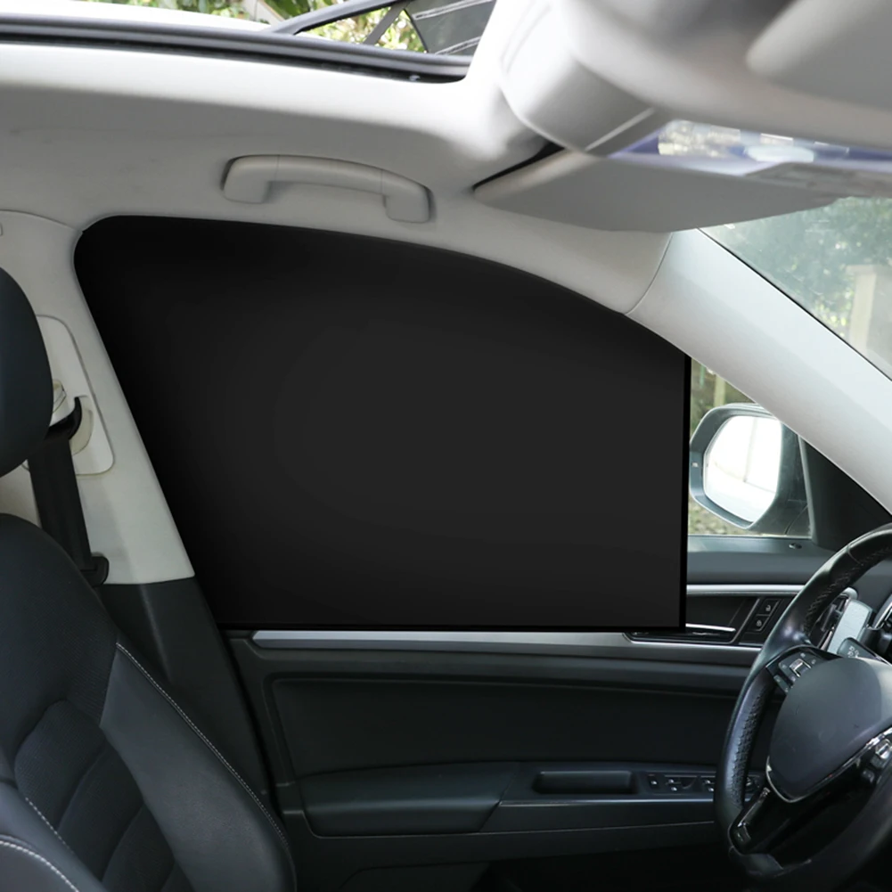 Black Car Side Window Shades Summer Heat Insulation