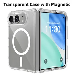 Ultra Thin Magnetic Transparent Phone Case Cover for iPhone Duo (Clear with Magnetic)