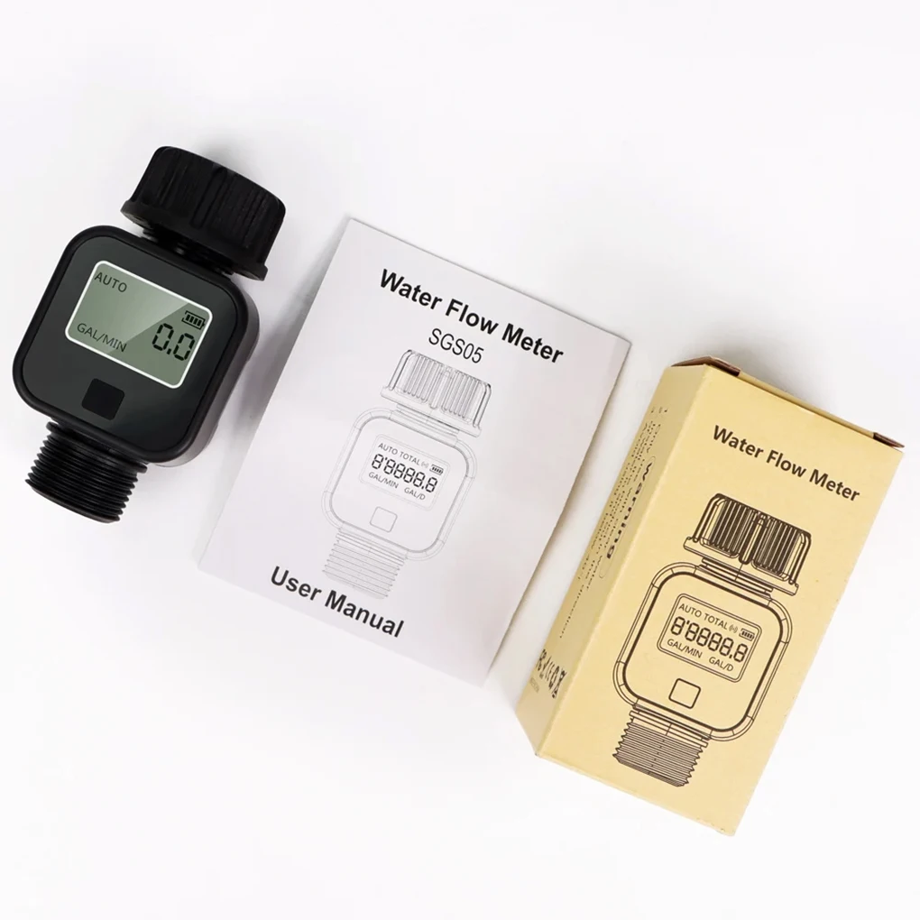 Digital Water Flow Meter High Accuracy Waterproof Electronic Flowmeter for Outdo