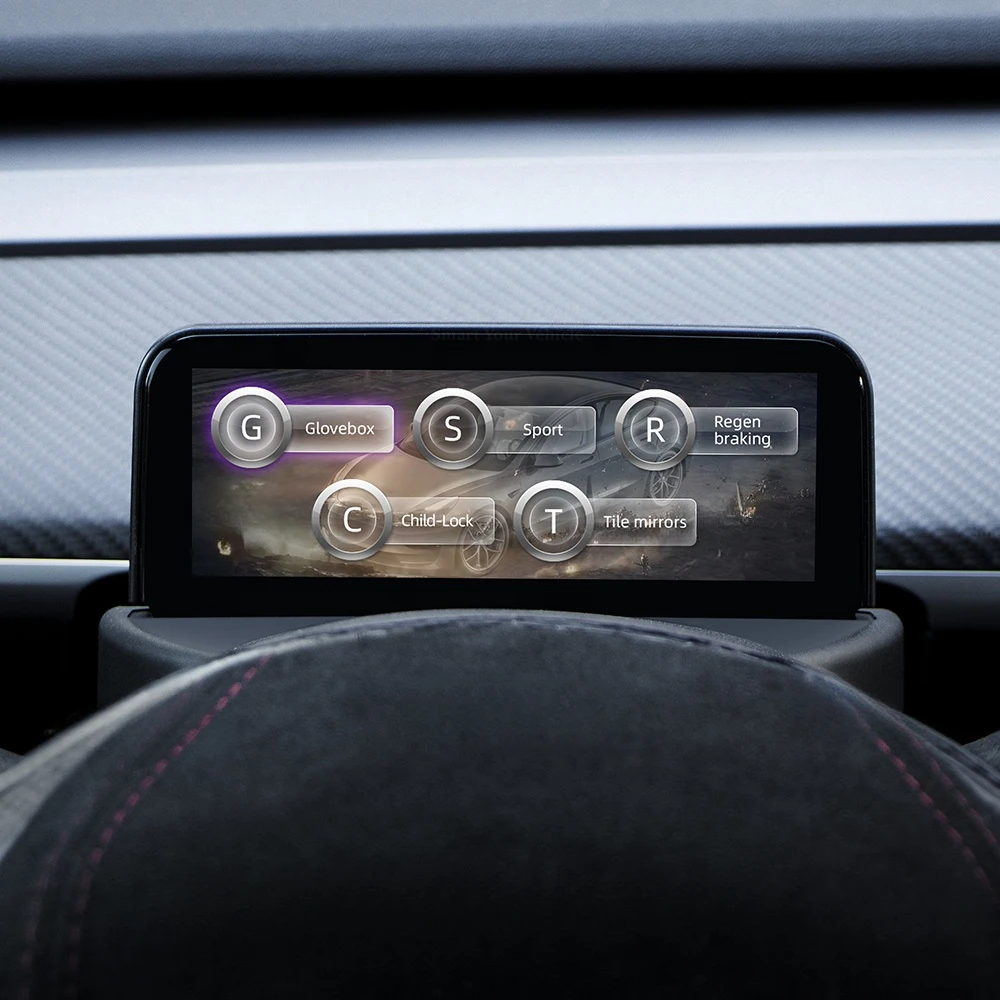 

Model 3/Y 4.6" Smart instrument Cluster Ultra Mini Led Dash Screen Display With Five Touch Shortcut Function For Tesla