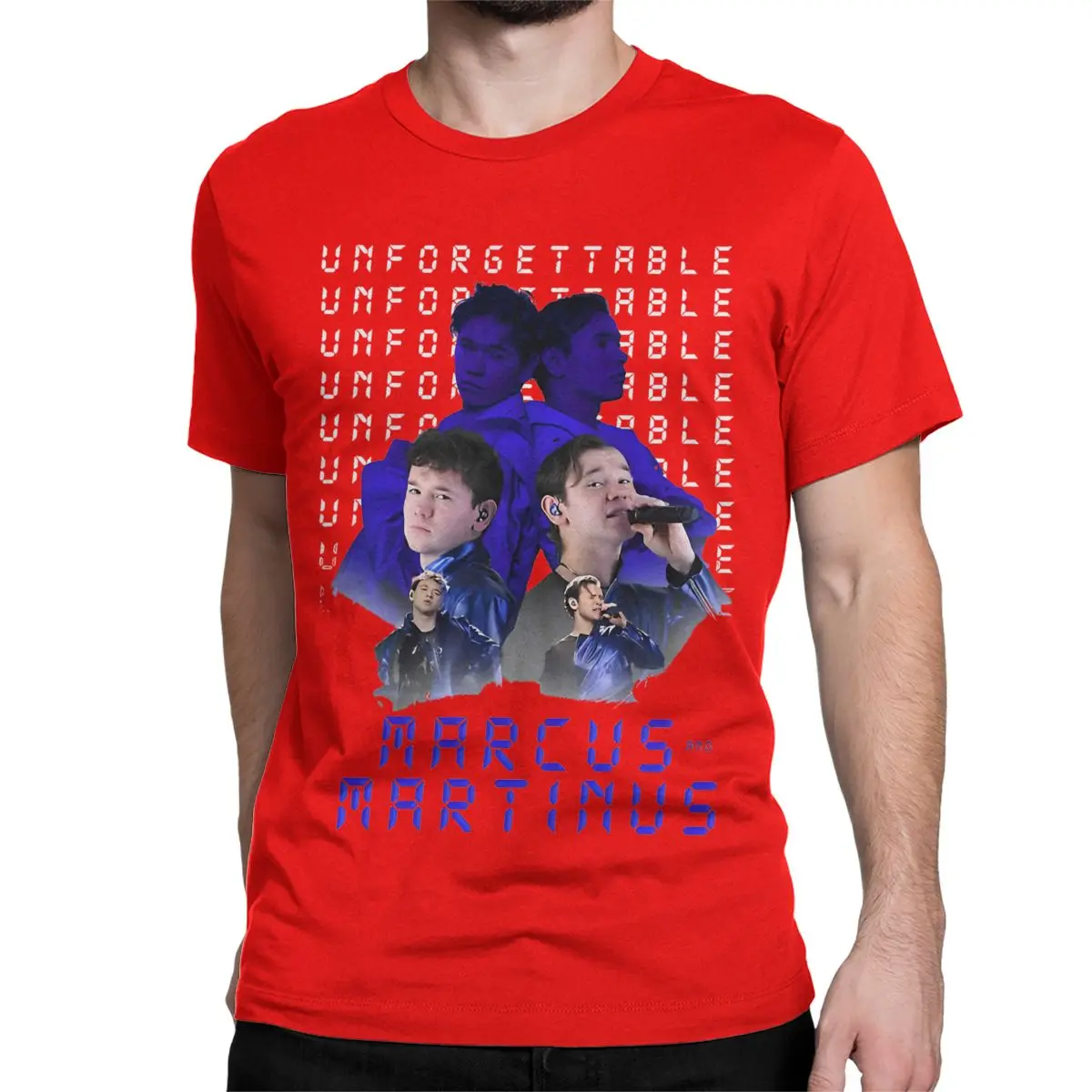 thumbnail image 1 of Camisetas vintage de Marcus y Martinus, inolvidables camisetas de Eurovisión Suecia, camisetas de algodón para hombre y mujer, camisetas de talla grande, 1 of 7