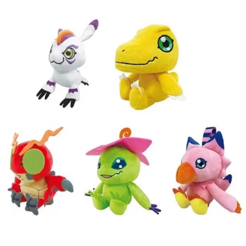 

Цифровой Монстр, патамон, агумон, тадмон, кабутеримон и палмон, плюшевая игрушечная кукла