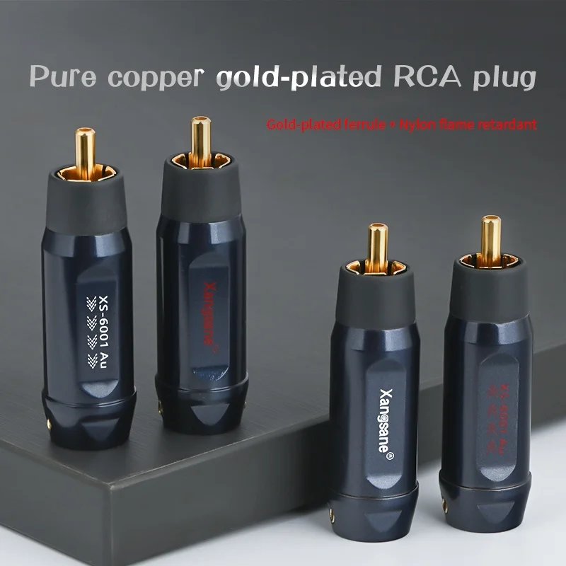 

4 шт., разъем RCA из чистой меди для аудио кабеля