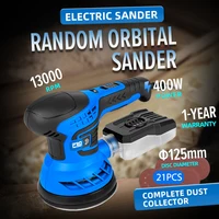 400W Random Orbital Electric Sander Machine 7-Speed Transmission With 21Pcs 125mm Sandpapers Dust PROSTORMER 2