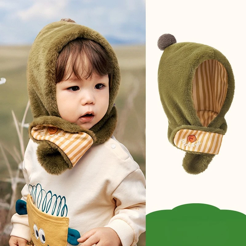 

Triangle Cat Cap Baby Kids Children 1-3y Cute Hat Cartoon Winter Beanies Keep Warm Pullover Caps Casual Direct Selling