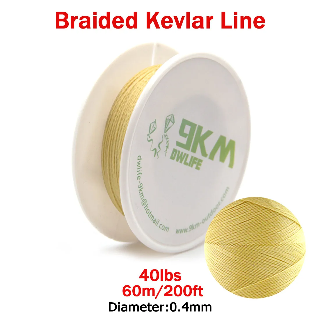 Kevlar Line Fishing Assist Line 100~1500lb Wear-Resistant Braided Flying  Kite String Outdoor Camping Hiking Refractory 0.8~3.5mm