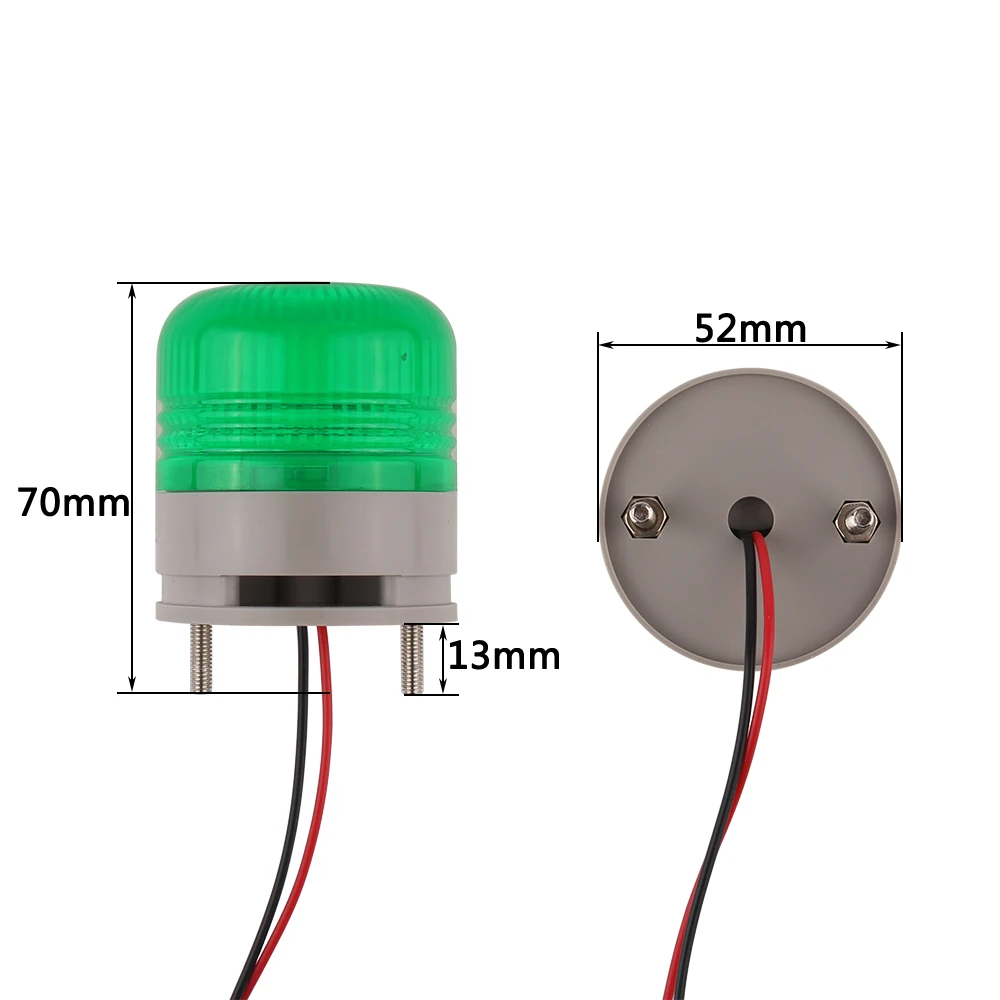 Lta5002 12V 24V 220V 3-Farben-Blitzsignal Warnleuchte Magnet anzeige  LED-Lampe kleiner blinkender Summer Sicherheits alarm