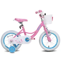 YSTAR-Vélo nickel é à chaîne pour filles, pour tout-petits de 2 à 9 ans, avec roues d'entraînement, frein à main et panier 2