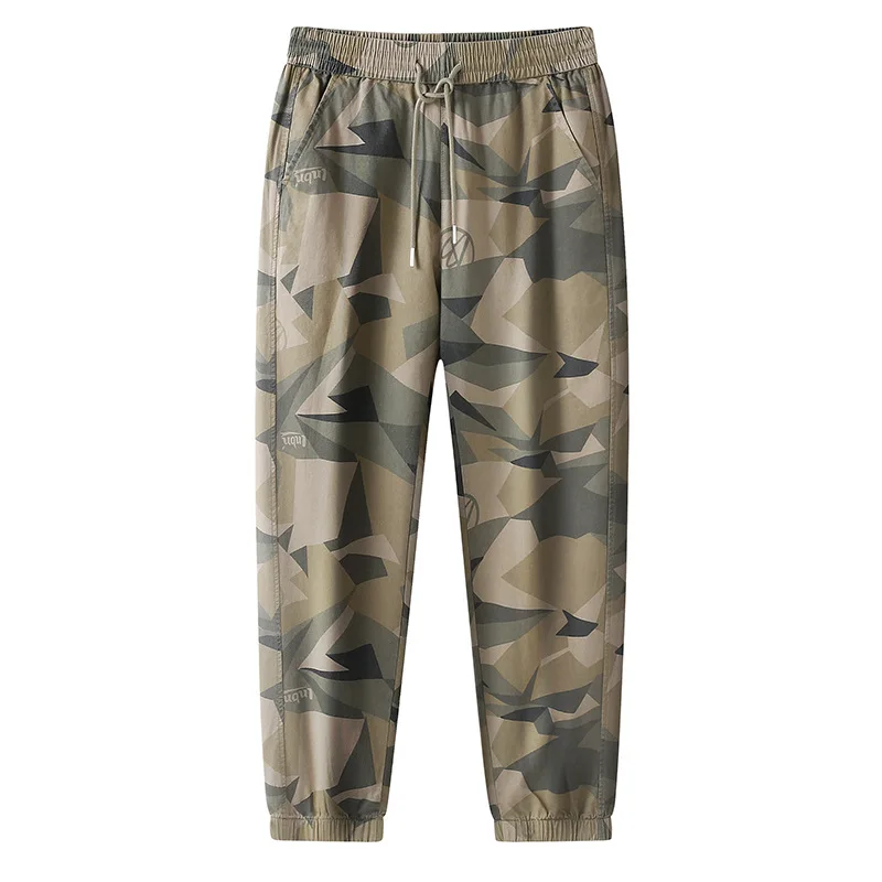 New Arrival Fashion Suepr Large Spring and Autumn Men's Elastic Waist Camouflage Casual Leggings Plus Size L-3XL 5XL 6XL 7XL 8XL
