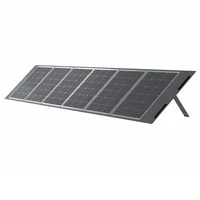 Panneau solaire portable NEWSMY 400W, étanche IP65, sortie MC4/XT60/DC, cellules BC à haute efficacité 24,3 %, design pliable, stabilité améliorée avec 6 béquilles intégrées, pour le camping, les camping-cars et l'alimentation d'urgence, compatible avec les stations d'alimentation 2