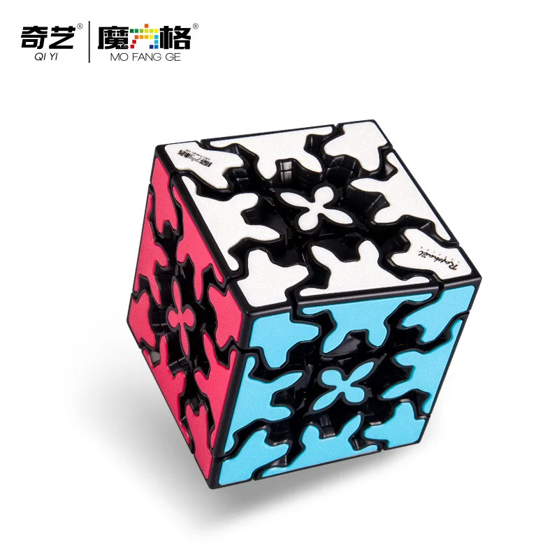Qiyi Gear 3X3 5.7Cm Cubo Di Velocità Magico Stickerless Giocattoli Di Fidget Professionali Qiyi 3X3 Gear Cubo Magico Puzzle