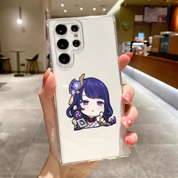 Adorable Kawaii Cartoon Genshin Impact Soft Clear Phone Case - S22 Plus 5G (B1)