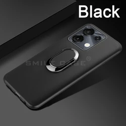 Black Finger Ring Soft Silicone Cover -  Case for Umidigi G9C (Black)