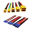 10cm RC vehicle and ship model battery ESC connection cable XT30 XT60 XT90 T EC2 EC3 EC5 EC8 male/female plug 1
