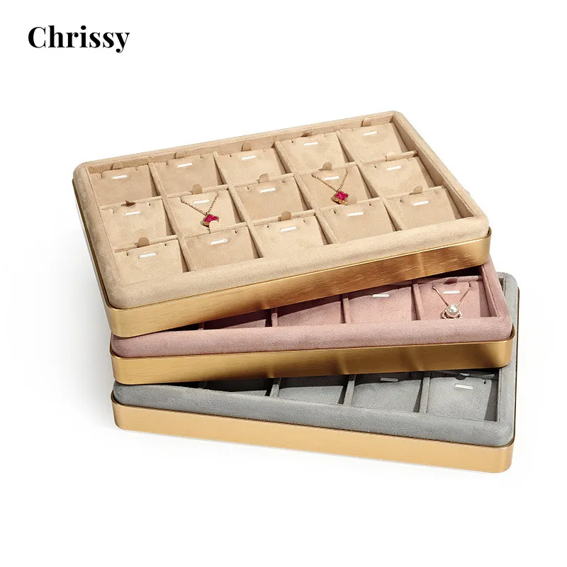 Free Shipping jewelry prop tray multi-color metal jewelry tray display storage jewelry display