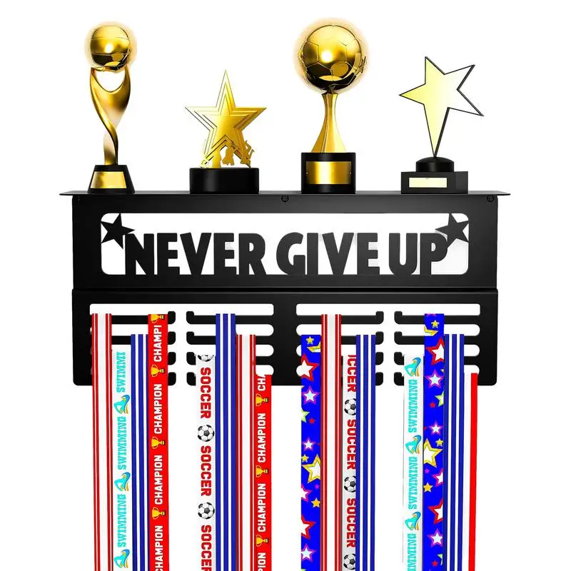 Wall Mounted Medals Display Racks Metal Trophy Award Display Hanger ...