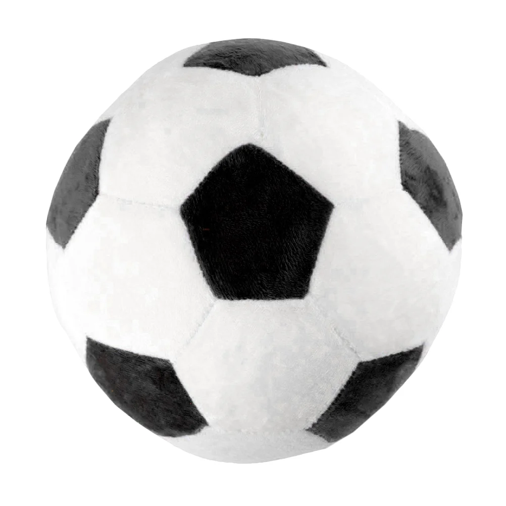 Stuffed Football Toy Plush Plaything Model Small Dog Toys Educational Soccer Kids