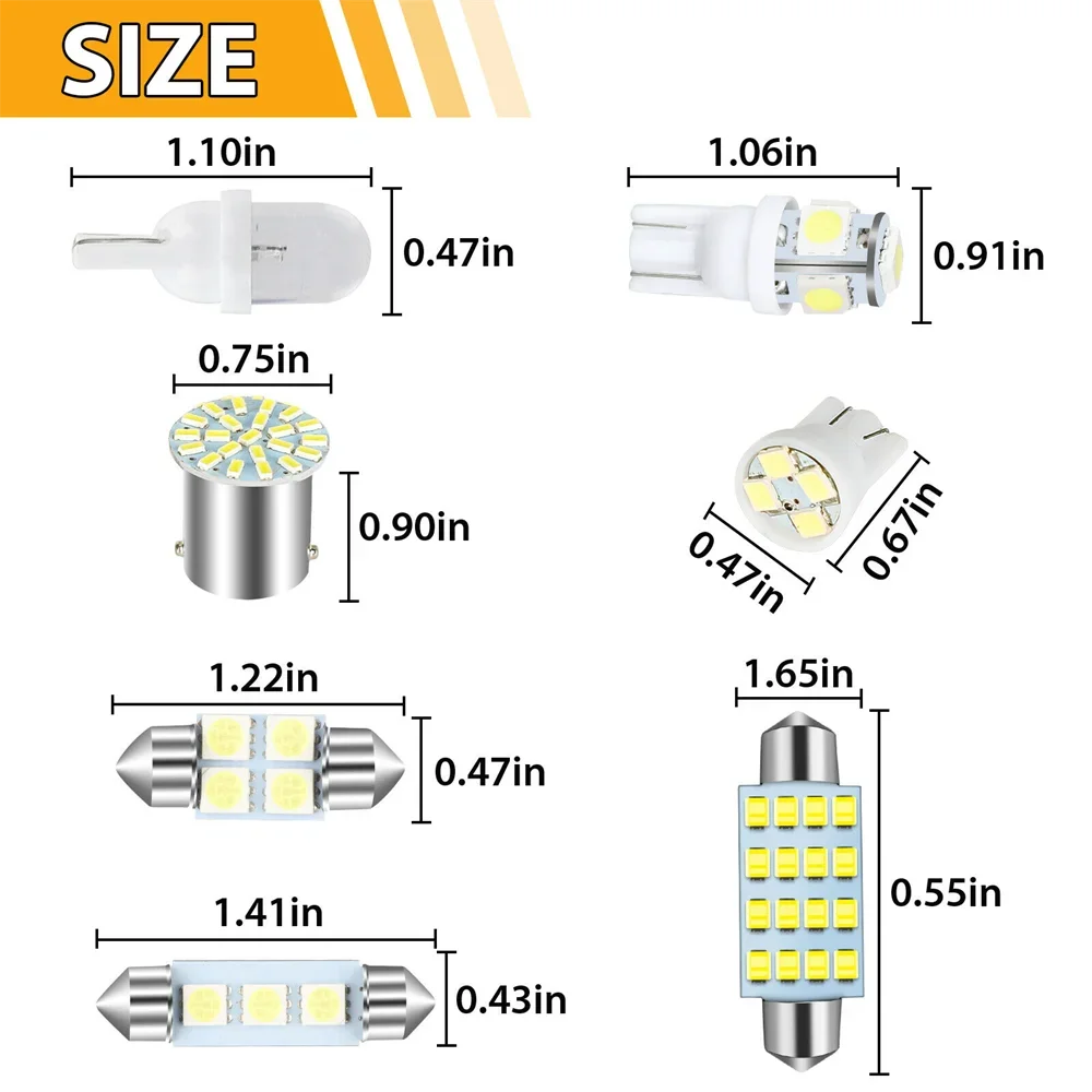 42PCS ڵ LED Ʈ ŰƮ T10   DC 12V ȭƮ 6000K ׸    Ʈũ ȣ  ü