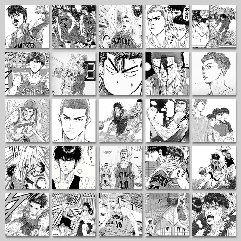 Slam Dunk Adesivi Di Cancelleria Anime Ryota Miyagi Kaede Rukawa Sticker Cancelleria Studente Impermeabile Creativo Kawaii Decor Regali