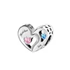 FC Jewelry Fit Original Pan Charms Bracelet 925 Silver Mother Daughter Brother Sister Puzzle Bead For Making Women Berloque DIY 6