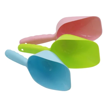 1 Pz Paletta per l'alimentazione degli animali domestici Paletta per cibo per gatti Paletta per cibo per gatti e cani addensata di grande capacità Alimentatore in plastica ecologico