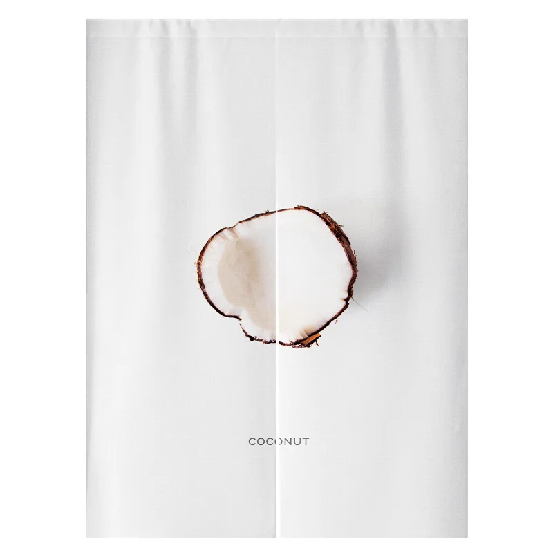 Fruit Lemon Avocado Tomato Door Curtain Ins Noren for Bedroom Living Room Home Decor Japanese Short Kitchen Door Curtains Linen 4