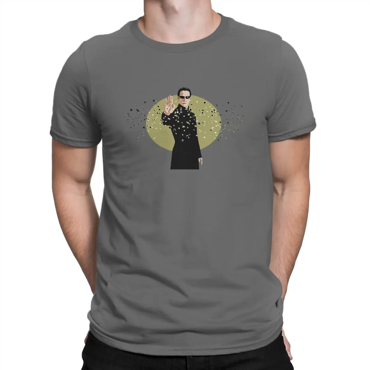 thumbnail image 1 of Camiseta Matrix para hombre, estilo hipster, estilo urbano y original., 1 of 7