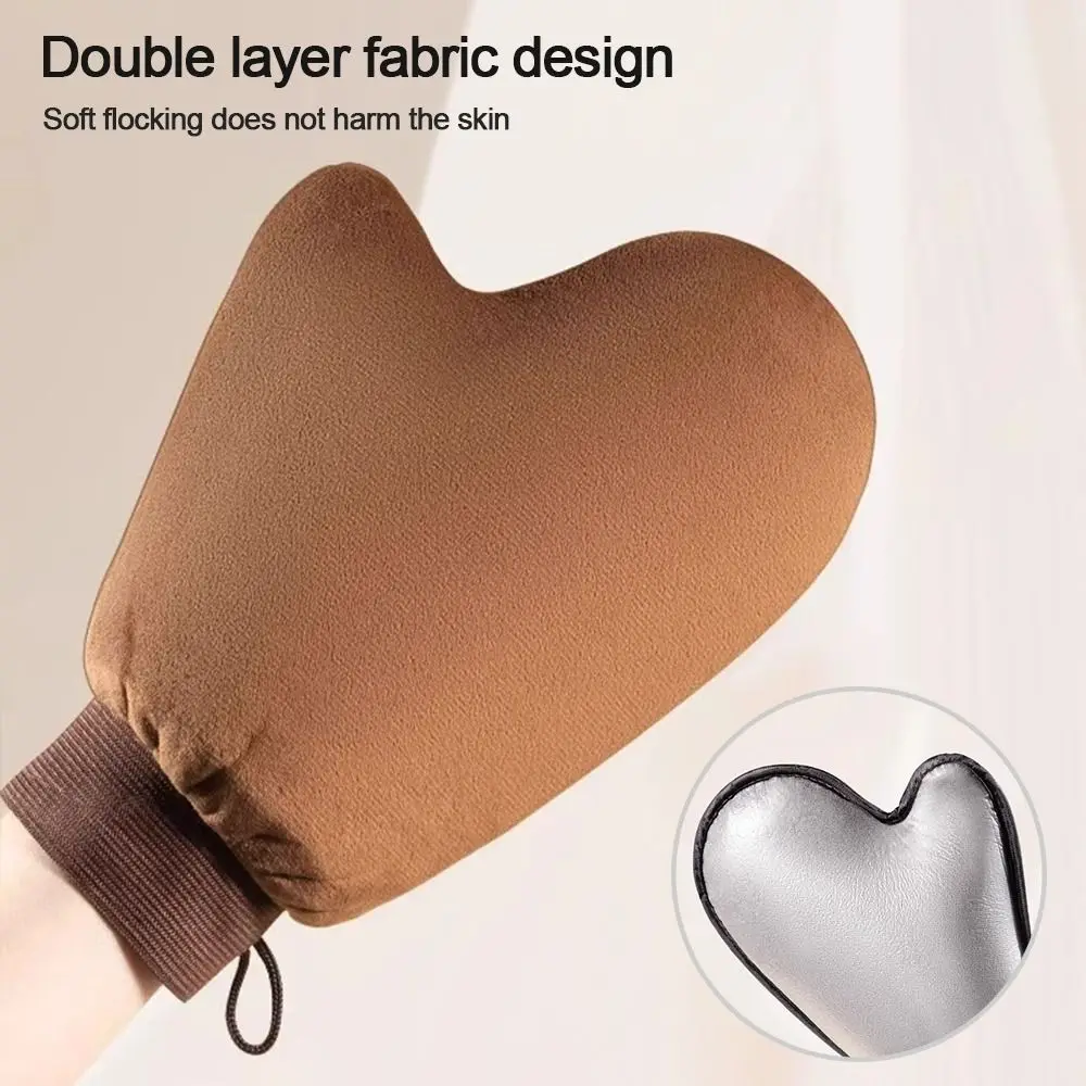 Creative Reusable Lotion Applicator Double-Sided Sunless Fake Tan Self Tanner Mitt Washable Body Face Self Tan Glove