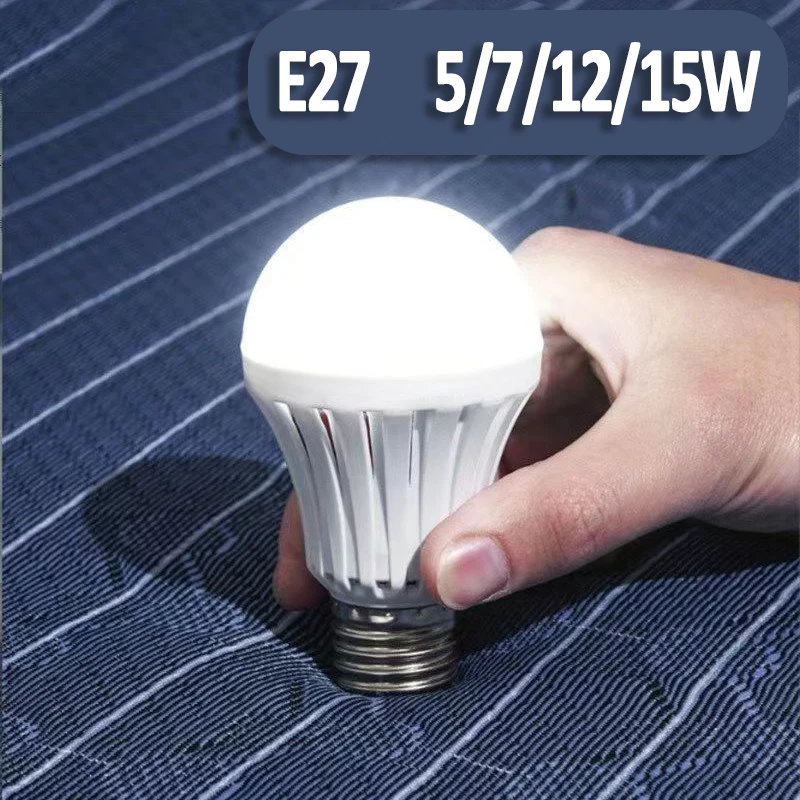 

E27 Camping Lantern Bulb 5/7/12/15W Rechargeable Light Touch Light-Up Bulb Outdoor Emergency Lighting Bombillas Flashlight