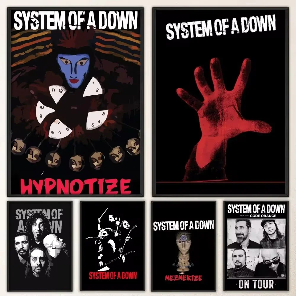 System of a Down Band Poster Prints Poster Wall Painting Bedroom Living Room Wall Bar Restaurant 1