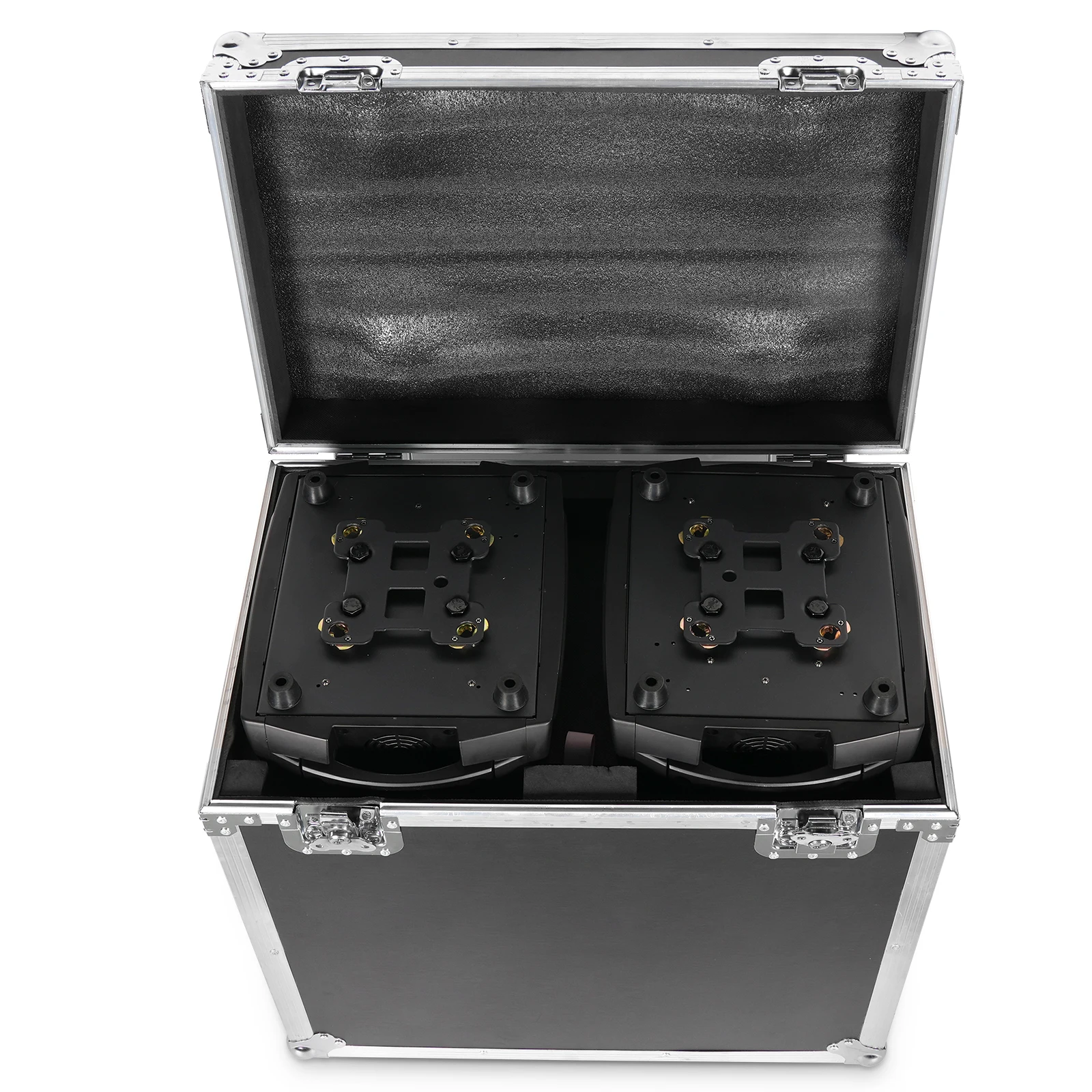 Fieryzeal Airline Case Heavy-duty Gator Case with Built in Wheels and Handle for (2) 380W Beam Moving Head Light LED Stage Light 5