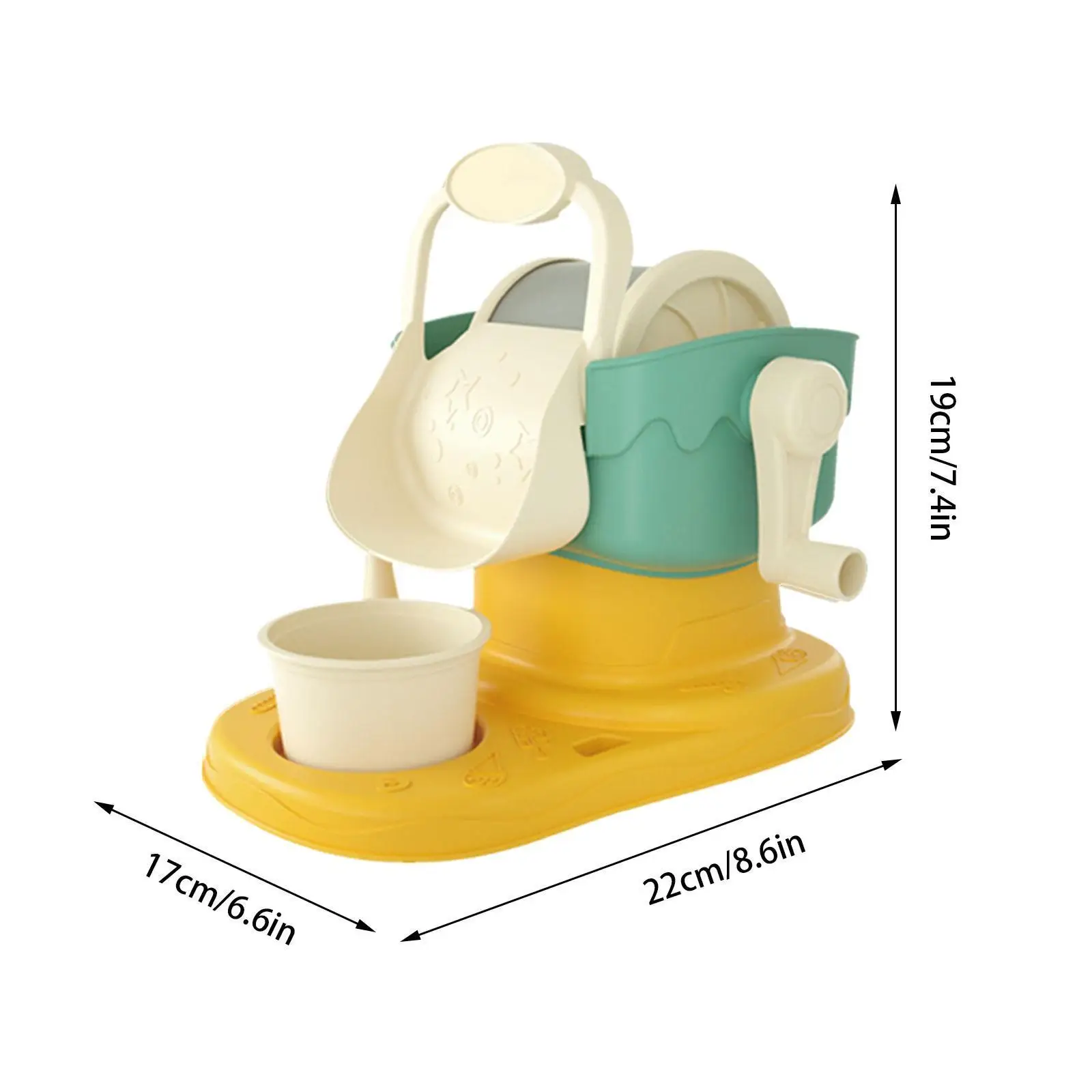 Kids DIY Ice Cream Maker Compact Manual Ice Cream Girls Boys Birthday Gift 6