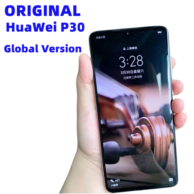 Global Version HuaWei P30 ELE-L29 Cell Phone 6.1 2310X1080 6GB RAM 128GB  ROM 40.0MP