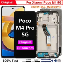 Écran LCD de remplacement à 10 Touches, 6.6 pouces, pour Xiaomi Poco M4 Pro 5G 21091116AG, Original=