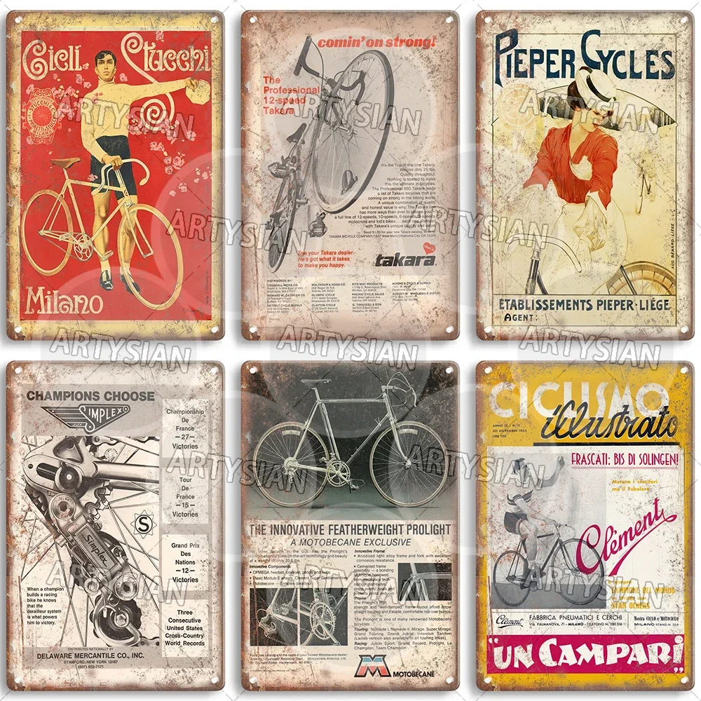 Plaque Publicitaire Ancienne Vélo Alcyon - Aluminium - Cyclisme Vintage