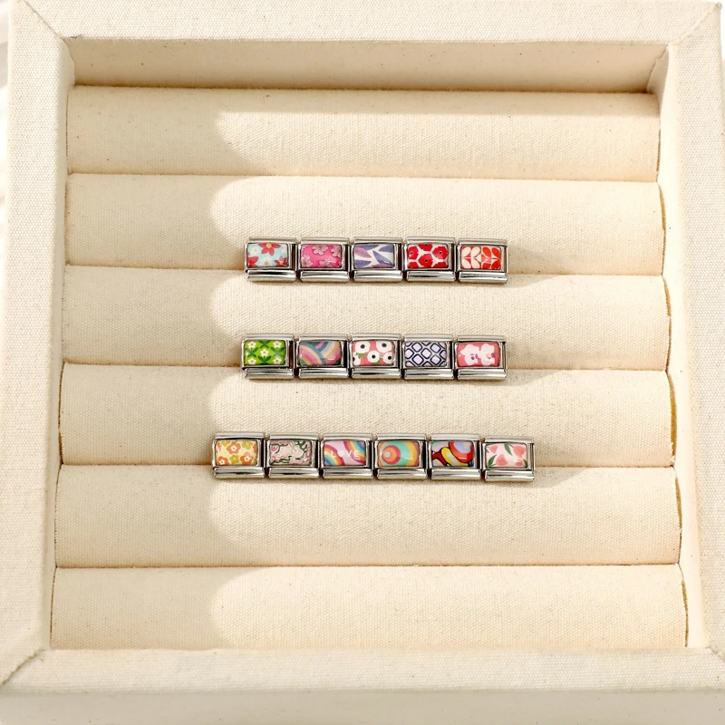 Fashion Charm Bracelet 9mm Stainless Steel