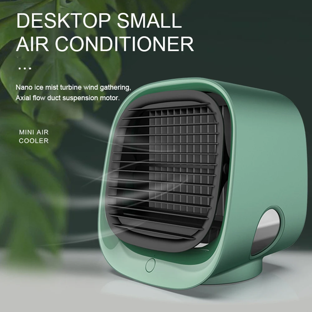 Portable Humidifier Fan AIr Conditioner Colorful Night Light Household Small Air Cooler Hydrocooling Air Adjustment For Office