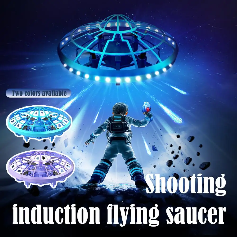 RC 쿼드콥터 UFO 볼 항공기 센싱 핸드 제스처 호버 지능형 공중부양 비행접시 UFO 유도 항공기