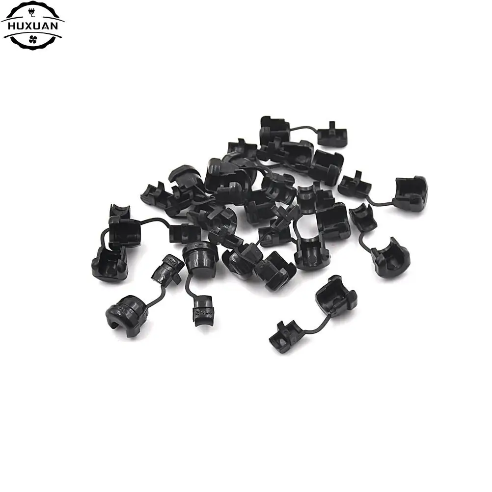 20pcs/lot 6N-4 Strain Relief Bushing SJT 18AWG T = 0.5~1.6mm Nylon Black,strain relief bushing
