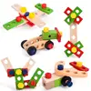 Educational Montessori Kids Toys Wooden Toolbox Pretend Play Set Children Nut Screw Assembly Simulation Carpenter Tool Puzzle 2